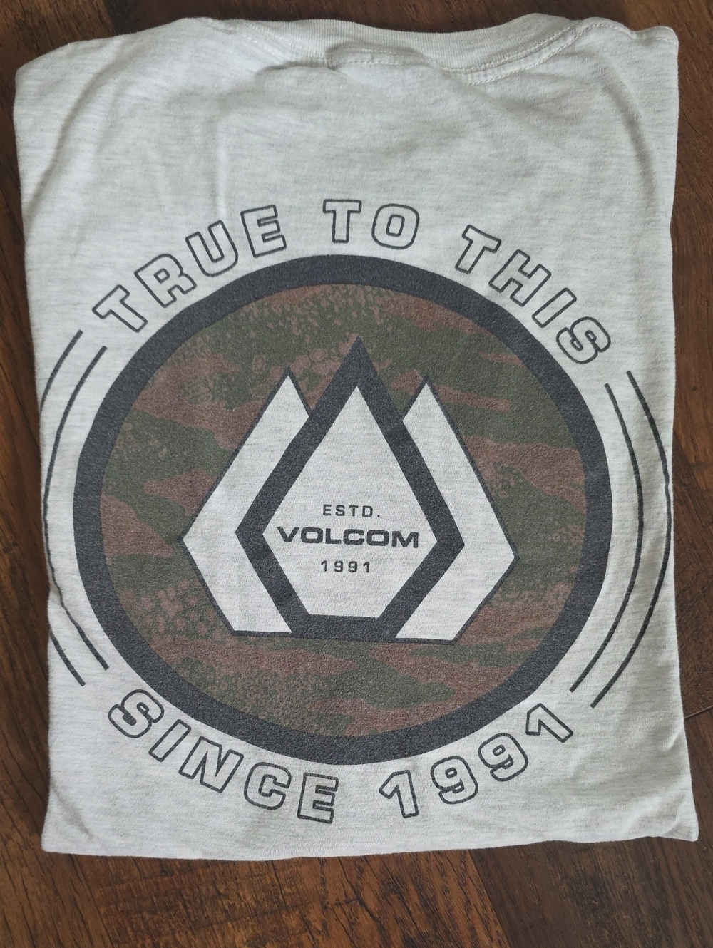 Volcom Light Gray Short Sleeve Tee Xl